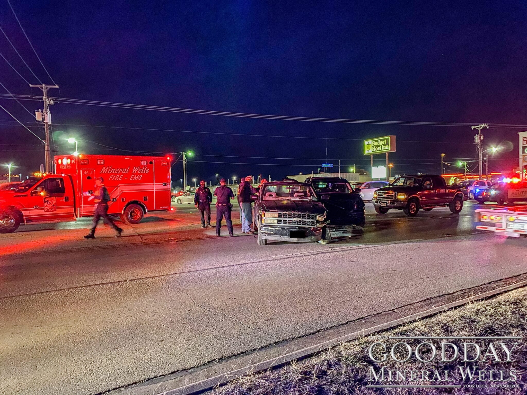 Minor Injuries With Accident on 180 Goodday Mineral Wells