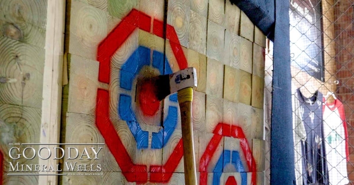 Always on target, The Hatchet House Goodday Mineral Wells